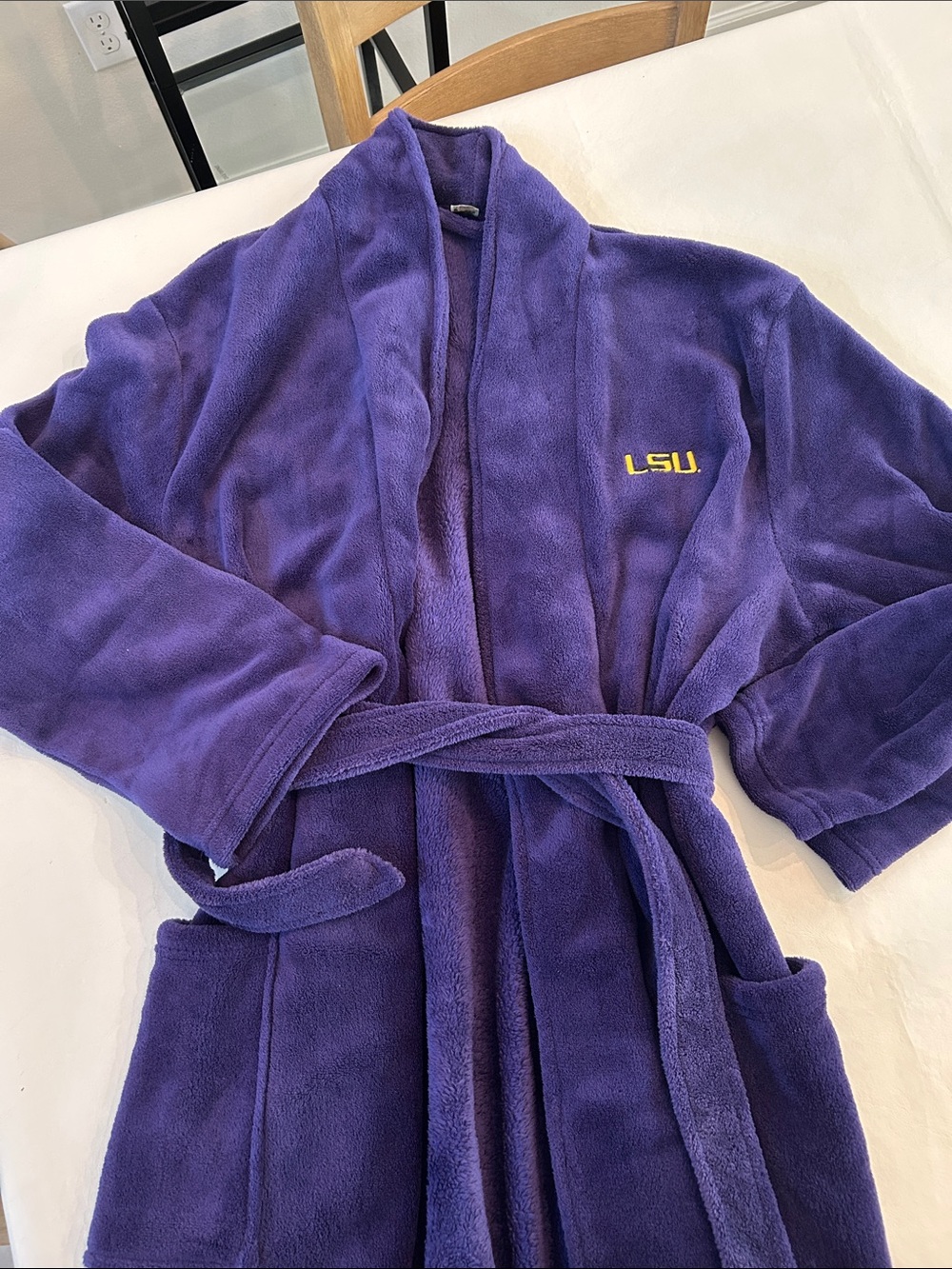 LSU Purple Plush Robe